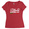 retro italo disco Women's Triblend Scoop T-shirt