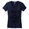 So... There's This Girl Who Kinda Stole My Heart She Calls Me Dad Women's V-Neck T-Shirt