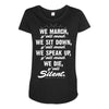 blk power Maternity Scoop Neck T-shirt