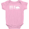 Drums - Problem Solved - Mens Funny Baby Bodysuit