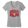wreck it ralph Women's V-Neck T-Shirt