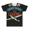 uncle the pilot the myth the legend All Over Men's T-shirt