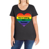 You're Looking At A Rainbow Ladies Curvy T-Shirt