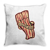 bacon forever Throw Pillow