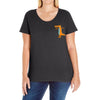 alligator Ladies Curvy T-Shirt