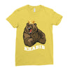 bear khabib Ladies Fitted T-Shirt