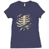 torn rib cage Ladies Fitted T-Shirt