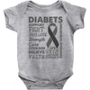 diabetes awareness Baby Bodysuit