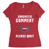 sarcastic comment loading Women's Triblend Scoop T-shirt