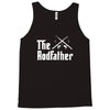 the rodfather   mens funny fishing Tank Top
