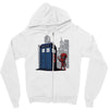 defacing the phonebox hoody Zipper Hoodie