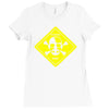 walter white danger toxic breaking bad inspired tee heisenberg meth Ladies Fitted T-Shirt