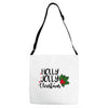 holly jolly christmas Adjustable Strap Totes