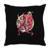 krampus (blood red) Throw Pillow