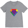 Rainbow LGBT Diamond V-Neck Tee