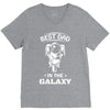 Best Dad in The Galaxy V-Neck Tee