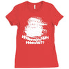 wheres my hos at santa claus Ladies Fitted T-Shirt