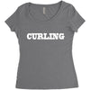 curling Women's Triblend Scoop T-shirt