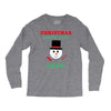 christmas baking team crew snowman Long Sleeve Shirts