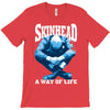 skinhead a way of life blue ideal birthday gift present. T-Shirt