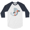 fish color 3/4 Sleeve Shirt