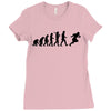 evolution of a rugby player t shirt top all black mens Ladies Fitted T-Shirt
