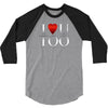 I Love U Too 3/4 Sleeve Shirt