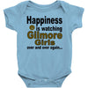 happiness is watching gilmore girls Baby Bodysuit
