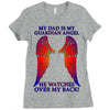 my dad is my angel Ladies Fitted T-Shirt