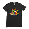 Rubik Cube Ladies Fitted T-Shirt