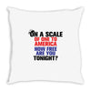 on a scale of one to america how free are you tonight Throw Pillow