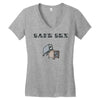 safe sex Women's V-Neck T-Shirt