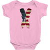 jake paul x american flag Baby Onesie