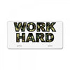 Work Hard License Plate
