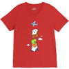 mid air disintegrated V-Neck Tee