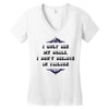 i only see my goals Women's V-Neck T-Shirt