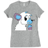 arctic fox adopt Ladies Fitted T-Shirt