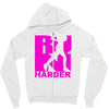 run harder gym workout Zipper Hoodie