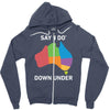 say i do down under Zipper Hoodie