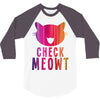 CHECK MEOWT CAT 3/4 Sleeve Shirt