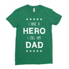 i have a hero i call him dad 2 Ladies Fitted T-Shirt