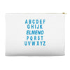 alphabet abc elemno Accessory Pouches