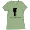 offensive t shirt lookng for a little head rude tee funny shirt Ladies Fitted T-Shirt