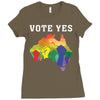 Vote Yes, Australian Marriage Equality Ladies Fitted T-Shirt