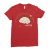 peaceful universe Ladies Fitted T-Shirt
