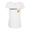 Mom to Bee Baby Girl Maternity Scoop Neck T-shirt