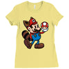 vintage plumber Ladies Fitted T-Shirt