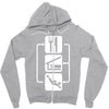 v2 eat sleep scuba dive Zipper Hoodie