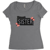 blessed sister with flower Women's Triblend Scoop T-shirt