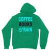 coffee books and rain Unisex Hoodie